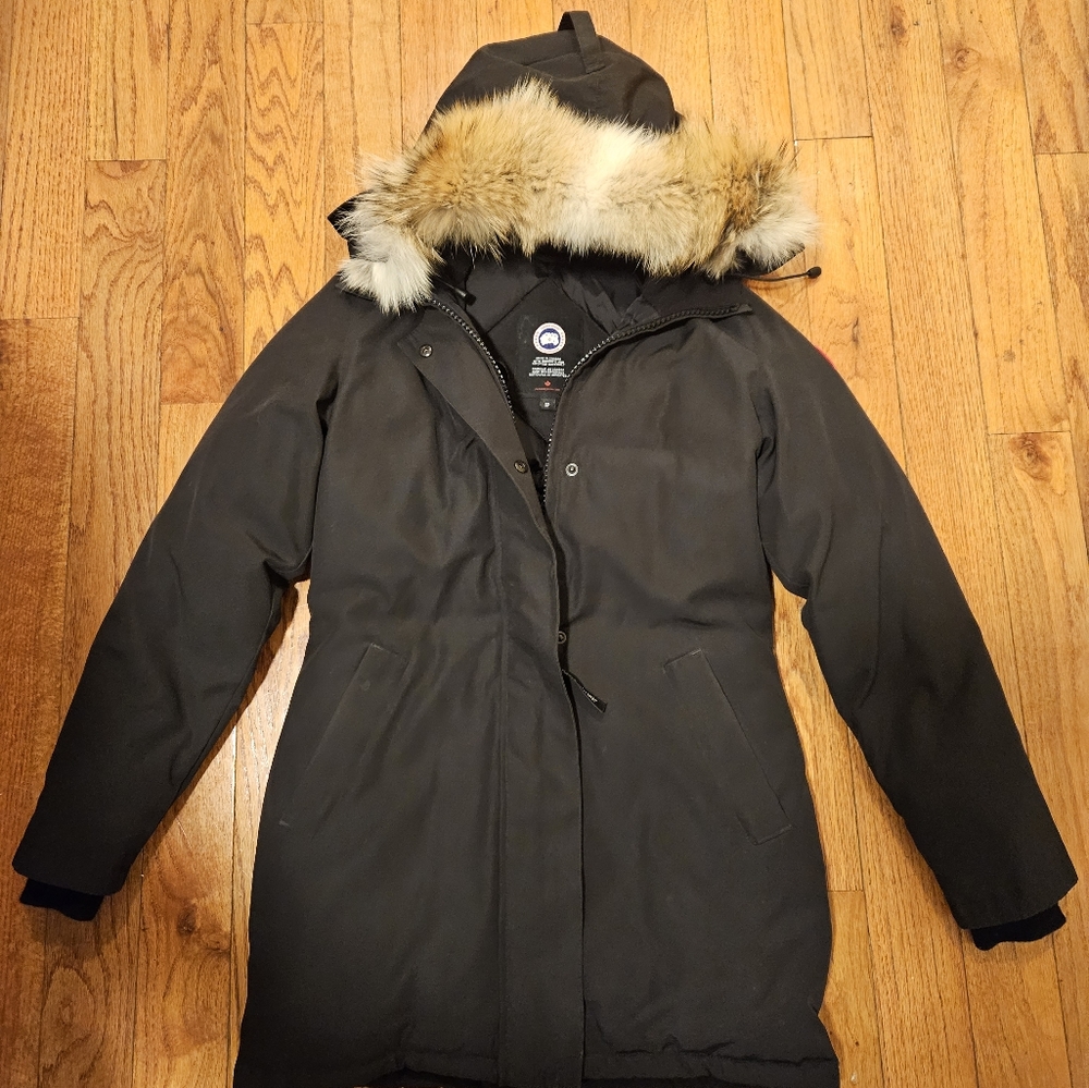 Canda Goose Victoria Heritage Parka Black - Picture 7 of 8